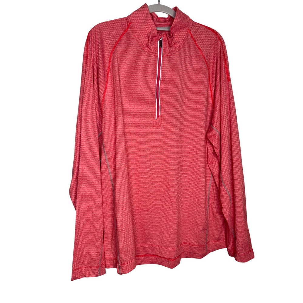 Tommy Bahama Tidal Tech‎ IslandZone Half-Zip Sweatshirt red